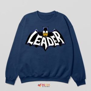 Go Dark Homer Leader as Batman Navy Sweatshirt