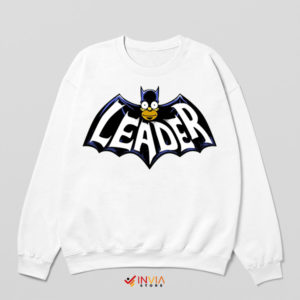 Go Dark Homer Leader as Batman White Sweatshirt