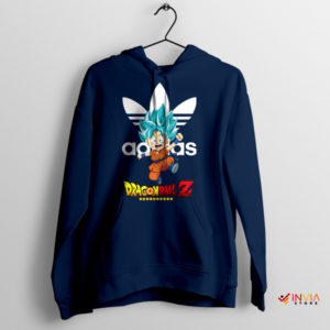 Goku's Streetwear Journey Adidas Symbol Navy Hoodie