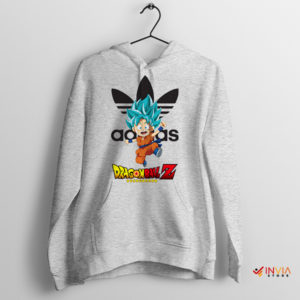 Goku's Streetwear Journey Adidas Symbol Sport Grey Hoodie