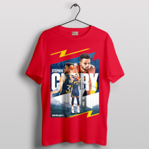 Golden Gate Bridge Stephen Curry Red T-Shirt