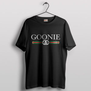 Goonie Pirate Gold Treasure Emblem Black T-Shirt