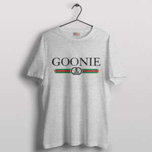 Goonie Pirate Gold Treasure Emblem Sport Grey T-Shirt