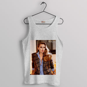 Grace and Glamour Adele Vogue Sport Grey Tank Top