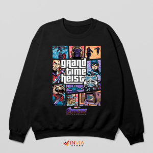 Grand Time Heist in GTA Avengers Sweatshirt