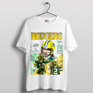 Gridiron Maestro Aaron Rodgers NFL White T-Shirt