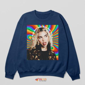 Groove to Dua Lipa Baby Inspired Navy Sweatshirt