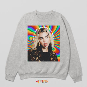 Groove to Dua Lipa Baby Inspired Spoort Grey Sweatshirt