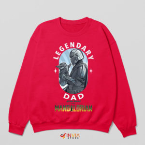 Guardian of the Child Mando And Grogu Red Sweatshirt