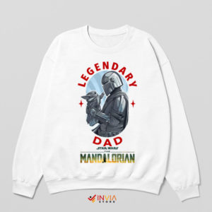 Guardian of the Child Mando And Grogu White Sweatshirt