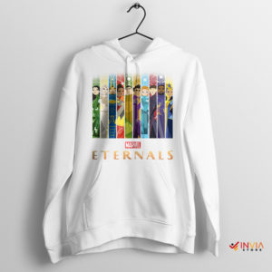 Guardians of Earth Eternals Marvel White Hoodie