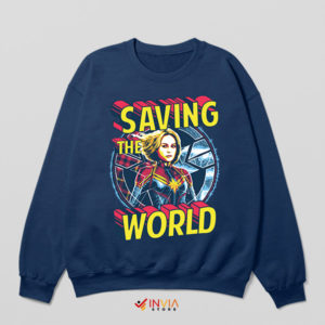 Guardians of Peace Carol Danvers Navy Sweatshirt