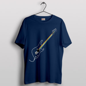 Guitar Eclipse The Dark Side of the Moon Navy T-Shirt