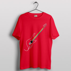 Guitar Eclipse The Dark Side of the Moon Red T-Shirt