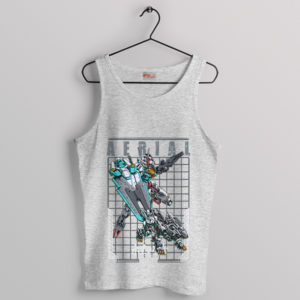 Gundam's Air Superiority Aerial Sport Grey Tank Top