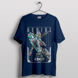 Gundam's Flight of Freedom Aerial Navy T-Shirt