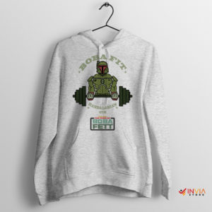 Gym with Mandalorian Spirit Boba Fett Sport Grey Hoodie