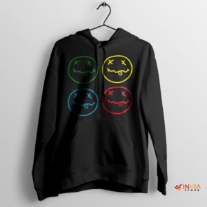 Happiness in Grunge Nirvana Smiley Face Hoodie