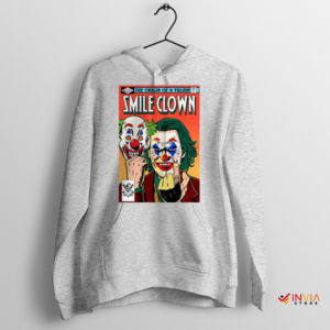 Haunting Joker's Smile Face Clown Sport Grey Hoodie