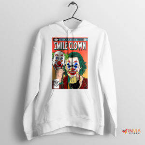 Haunting Joker's Smile Face Clown White Hoodie