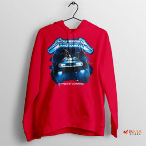 Heavy Metal Time Warp Delorean Red Hoodie