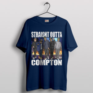 Hip-Hop Legend Outta Compton Navy T-Shirt