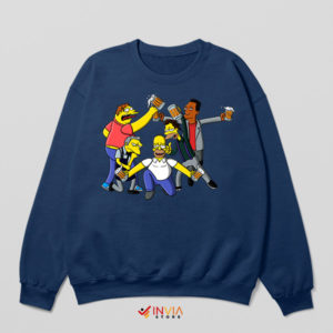 Homer Bear Wars in Springfield Navy Sweatshirt