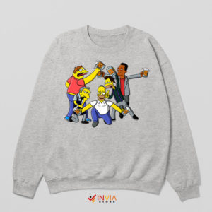 Homer Bear Wars in Springfield Sport Grey Sweatshirt