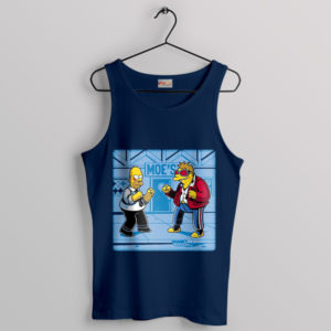 Homer Weight Loss Challenge Navy Tank Top