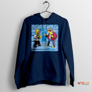 Homer's Weight Loss Journey Navy Hoodie