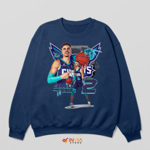 Hoops History with Lamelo Ball Navy Sweatshirt