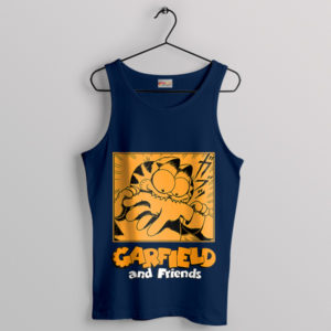 Horror of Mondays Garfield Junji Ito Navy Tank Top