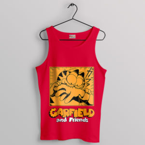 Horror of Mondays Garfield Junji Ito Red Tank Top