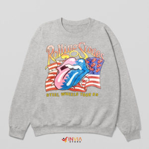 Iconic '89 Tour Tribute Rolling Stones Sport Grey Sweatshirt