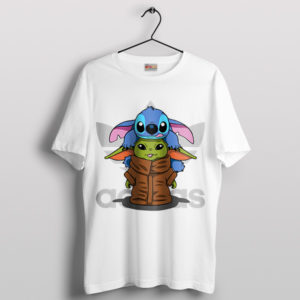 Interstellar Cuteness Stitch Baby Yoda T-Shirt