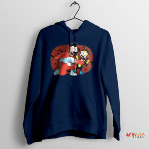 Invasion of Invincible Omni-Man in Springfield Navy Hoodie