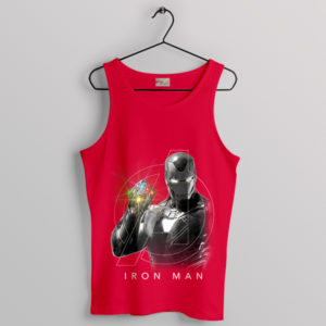 Iron Man Gauntlet Stylish Marvel Red Tank Top