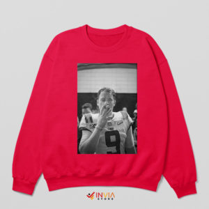 Joe Burrow's Victory Cigar Smoke Red Sweatshirt