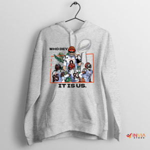 Joe Shiesty Path to Victory Who Dey Sport Grey Hoodie