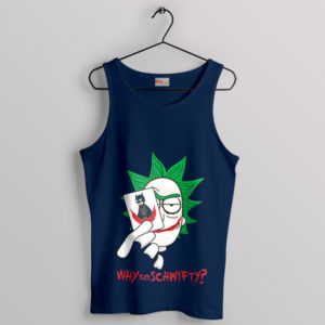 Joker and Rick Get Schwifty Navy Tank Top