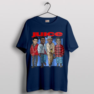 Juice 1992 Classic Film Tribute Merch Navy T-Shirt