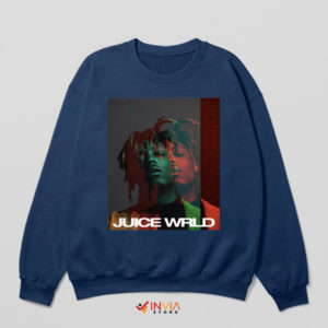 Juice WRLD Forever Premium Tribute Navy Sweatshirt