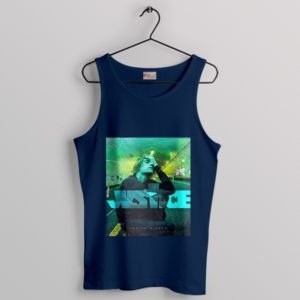 Justice Served with Bieber Album Tribute Navy Tank Top