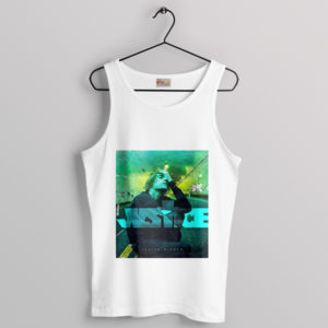 Justice Served with Bieber Album Tribute White Tank Top