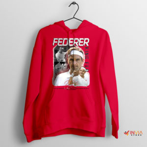 King's Court Tennis Roger Federer Red Hoodie