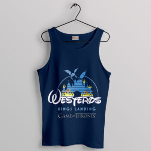 King's Landing Westeros Walt Disney Navy Tank Top