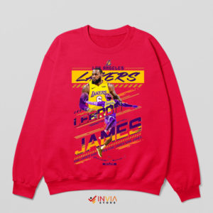 LeBron's Kingdom Lakers Reign Red Sweatshirt