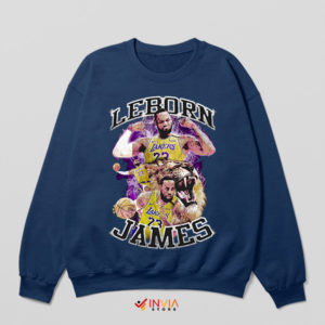 LeBron's Vintage Dynasty Tribute NBA Navy Sweatshirt