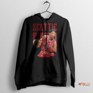 Legendary 23 Scottie Pippen Basketball Black Hoodie