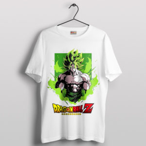 Legendary Broly Saiyan Power DBZ White T-Shirt